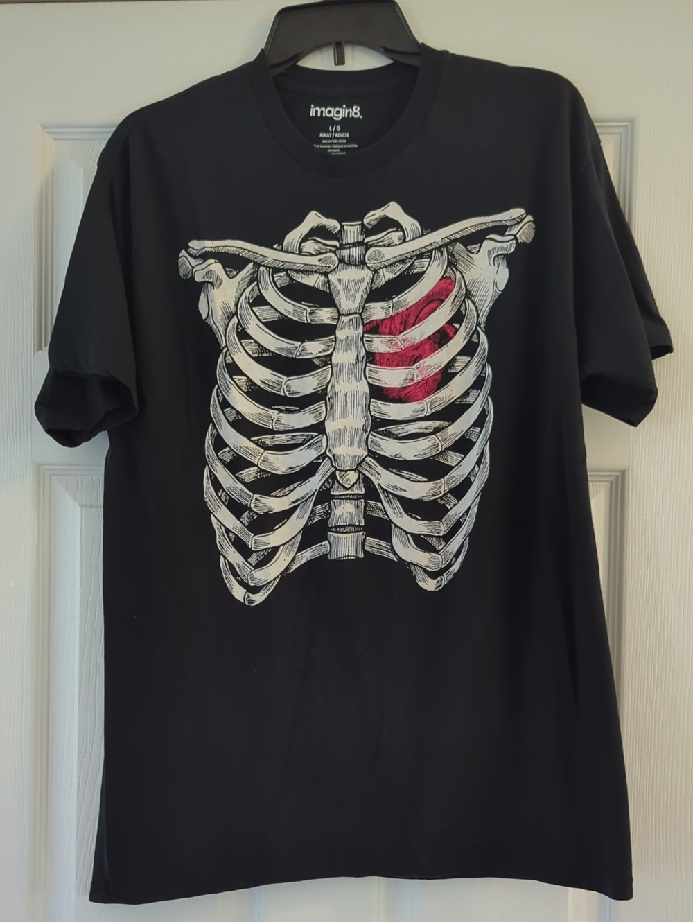 Imagin8 Large Skeleton With Heart Tee